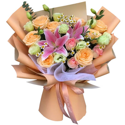达州11朵玫瑰桔梗百合，陪你每个季节